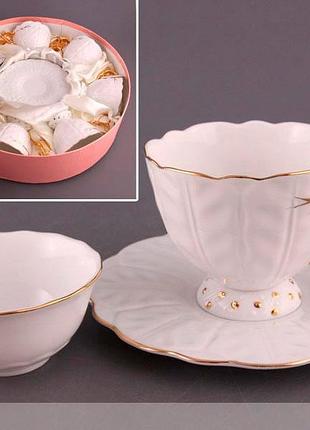 Чайный набор lefard золотая волна на 18 предметов 81-304