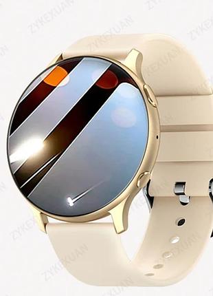 Женские умные смарт часы smart watch / фитнес браслет трекер tuy98-1 золотистый