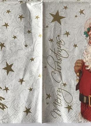 Серветка декупажна різдвяні. 3шари,33*33см тм катрін