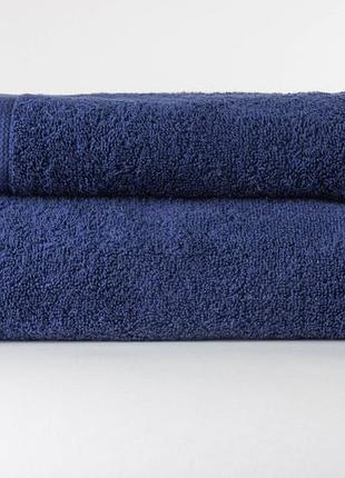 Полотенце махровое classic темно-синее 70х140см 450г/м2