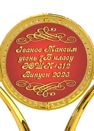 Індивідуальний друк №3 напису на статуетках червоний (max 55 символів)