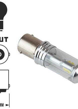 Лампа pulso/габаритна/led 1156/8smd-3030/12-24v/2w/80lm white