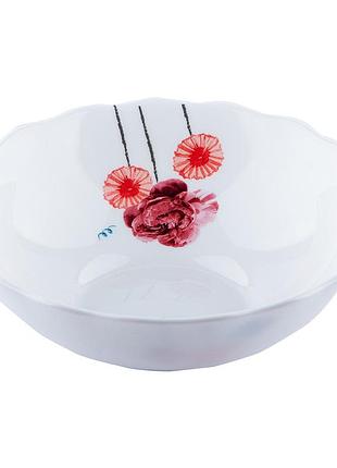 Акварельные цветы wave салатник v-155af, vittora 155 мм