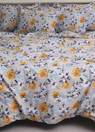 Хлопковое постельное белье двуспальное, ткань производство турция с компаньоном pt-r21