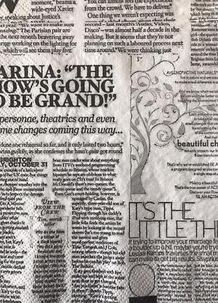 Салфетка декупажная газетка черно белая. 3слоя,33*33см тм jet