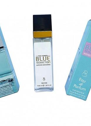 Antonio banderas blue seduction for women - travel size 40 мл