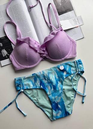 958 яркий сборный женский раздельный купальник 70c / xs