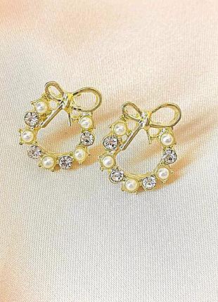 Серьги женские деликатная каждодневная бижутерия