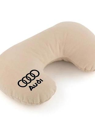 Подушка-підголівник audi бежевий