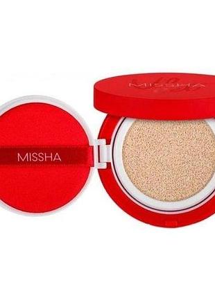 Tональний крем-кушон для обличчя missha №21 velvet finish 15 г.