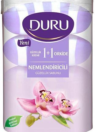 Туалетное мыло duru fresh sensations орхидея 4х110г. (стакан)