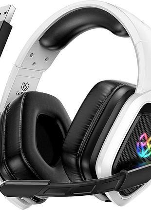 Беспроводная игровая гарнитура для пк tatybo wt5, ps5, ps4, 2.4 ггц usb и type-c игровые наушники с микрофоном
