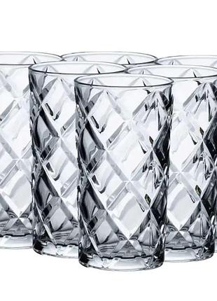Набір склянок 6 шт по 400 мл прозорі hp1607