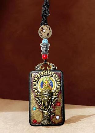 Кулон ганапати с благословением будды амитабхи
