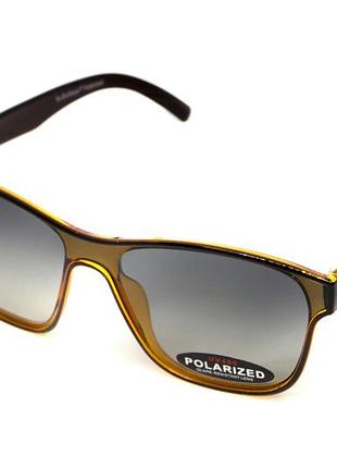 Очки поляризационные bluwater saltee polarized (gradient gray), серые с градиентом линзы в коричневой полупрозрачной оправе