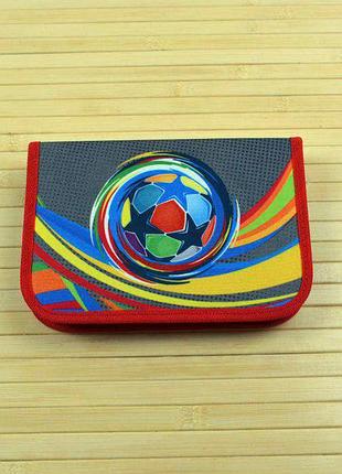 Пенал tiger на 1 отделение с 1 отворотом "nature quest" nq18-b01e