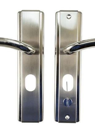 Ручка для металлических дверей fzb hy-a1805 (1818) sn (сатин) правая дверь (15-147-02)