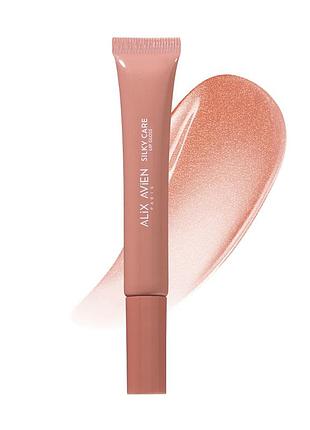 Глянцевий блиск для губ з м'яким аплікатаром alix avien 303 salmon pink, 12 мл