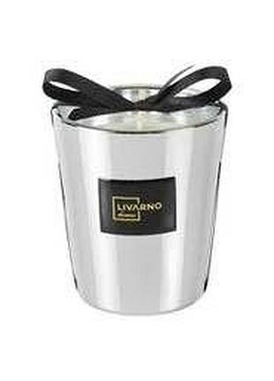 Ароматическая праздничная свеча livarno home в стеклянной банке – 220 г (серебрянная)