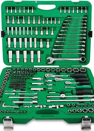 Набір інструментів комбінований 1/4"3/8"1/2" 216од. gcai216r(toptul)