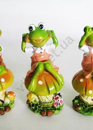 Статуэтка лягушка 16031 - 15 см. (цена за одну шт., 3 шт. в уп.) forkopt