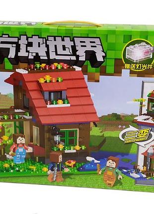 Конструктор майнкрафт сад в лесу