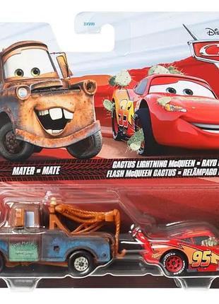 Тачки: молния маккуин и мэтр (сырник) (disney cars and lightning mcqueen) от mattel