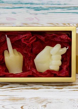 Набор свечей подарочный все, что вы хотели сказать 13469 (уп. 2 шт) (шампань)