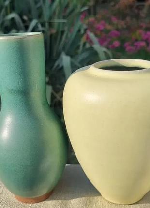 Стильная пара ваз, авторская работа германских мастеров! вазы.