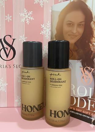 Шариковый дезодорант victoria's secret honey pink виктория сикрет