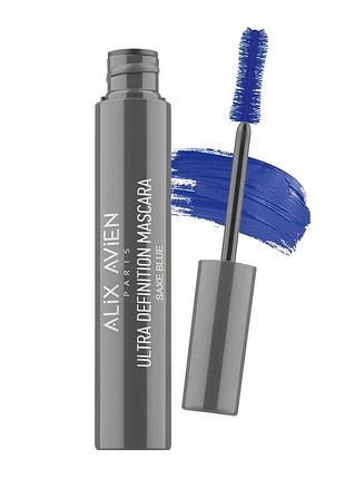 Сенсаційна туш для вій «спокусливий вигин» alix avien синя, 9 г