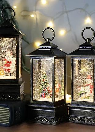 Декоративний новорічний ліхтар "зимова казка"