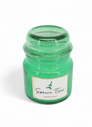 Ароматическая свеча livarno home «лес и хвоя» в стекле, 5,5 x 8,5 см