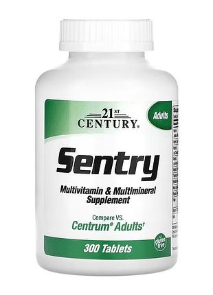 Sentry 21st century, мультивітамінна й мультимінеральна добавка, 300 таблеток