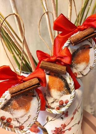 Набор ёлочных игрушек"птичка"