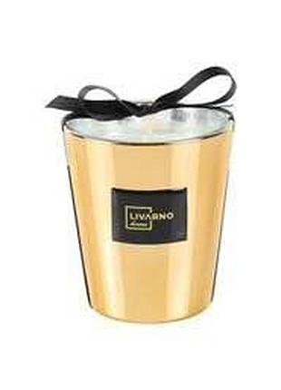 Ароматическая праздничная свеча livarno home в стеклянной банке – 220 г (золота