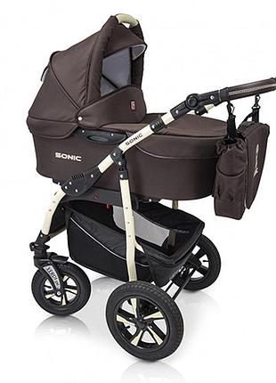 Коляска 3 в 1 verdi sonic 12, коричневий