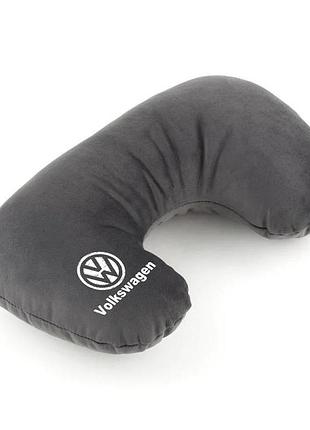Подушка-підголівник volkswagen сірий