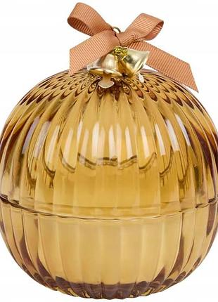 Свеча ароматическая absolu chic в стеклянной желтой «бомбке», 11 x 11,5 см, аромат ягод