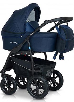 Коляска 3 в 1 verdi sonic plus 10, синий