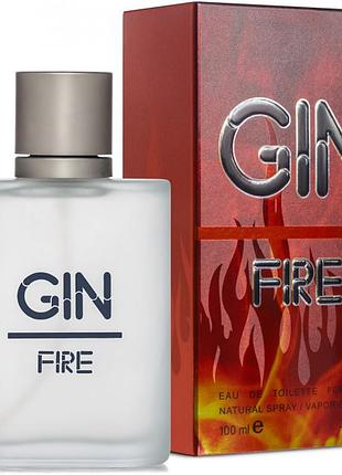 Туалетна вода для чоловіків аромат gin fire 100 мл