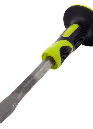 Зубило для каменю плоске 250х16х20мм із захисною рукояткою alloid