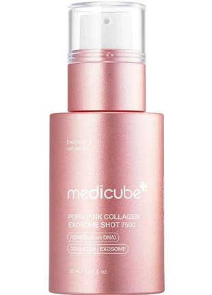 Регенеруюча сироватка з полінуклеотидами, екзосомами та спікулами medicube pdnr pink collagen exosome shot 7500, 30 мл