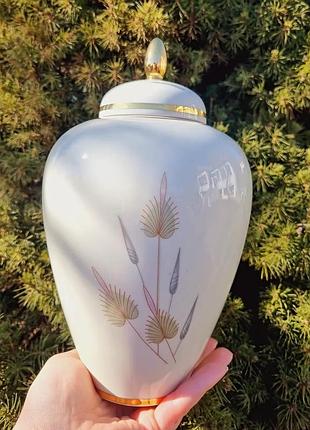 Великолепная ваза, чайница, имбирница, немецкая мануфактура eschenbach bavaria.