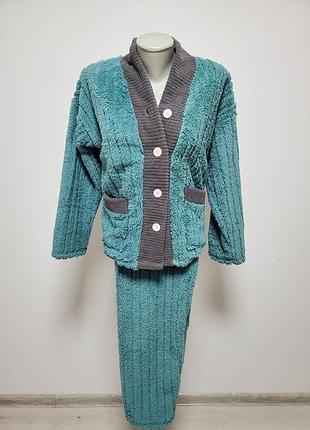 Шикарный флисовый домашний костюм пижама