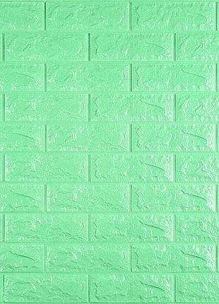 3d панель самоклеющаяся кирпич мятный 700x770x7мм (012-7) sw-00000050