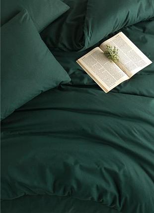 Простынь 260х240см +наволочки 50х70 2шт поплин люкс смарагд moonlight