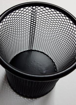 Подставка для ручек металл. сетка "круглая" черная 9*9.5см №8021-в/802/9076-в/4122/8008/27525