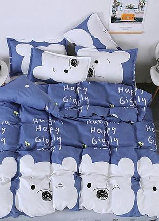 Постельное белье ранфорс мишка семейный
