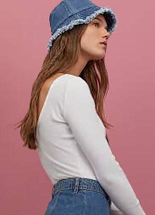 Оригинальное боди с длинным рукавом от бренда h&m разм. xs